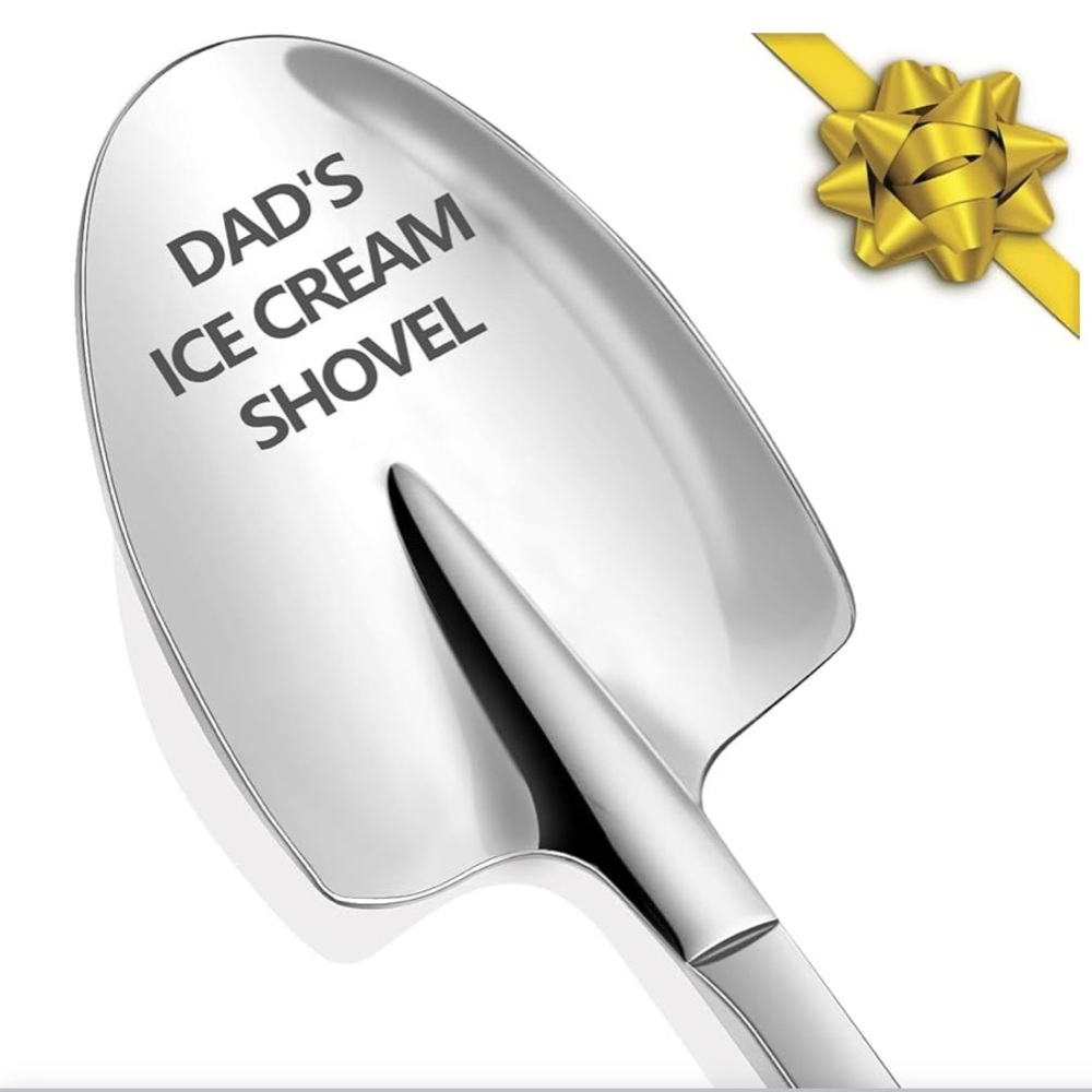 Personalized Dad's Ice Cream Shovel Funny Engraved Stainless Steel Spoon /Shovel